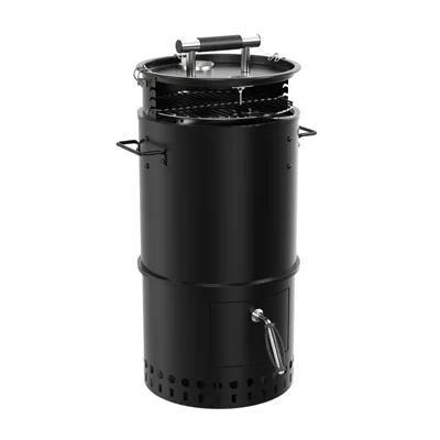 Vertical Pellet Smoker with Digital Temperature Control - Commercial Grade