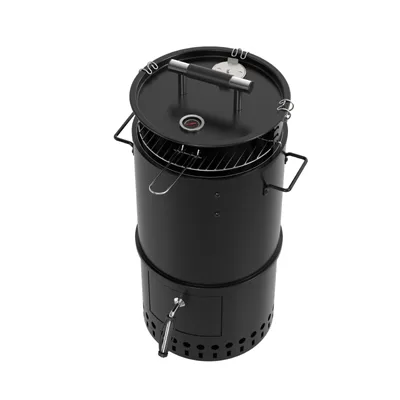 Vertical Pellet Smoker with Digital Temperature Control - Commercial Grade