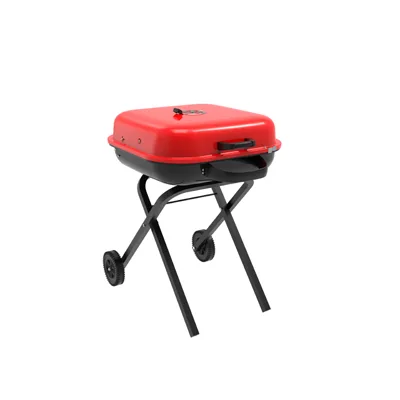 Portable foldable charcoal grill perfect for outdoor adventures and small spaces