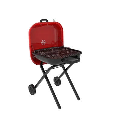 Portable foldable charcoal grill perfect for outdoor adventures and small spaces