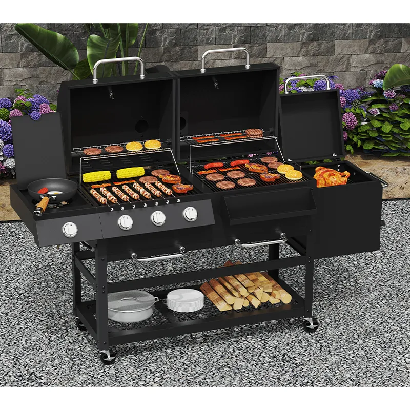 combo multi-fuel gas grills