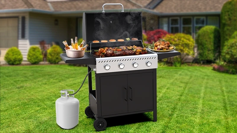 large gas grill