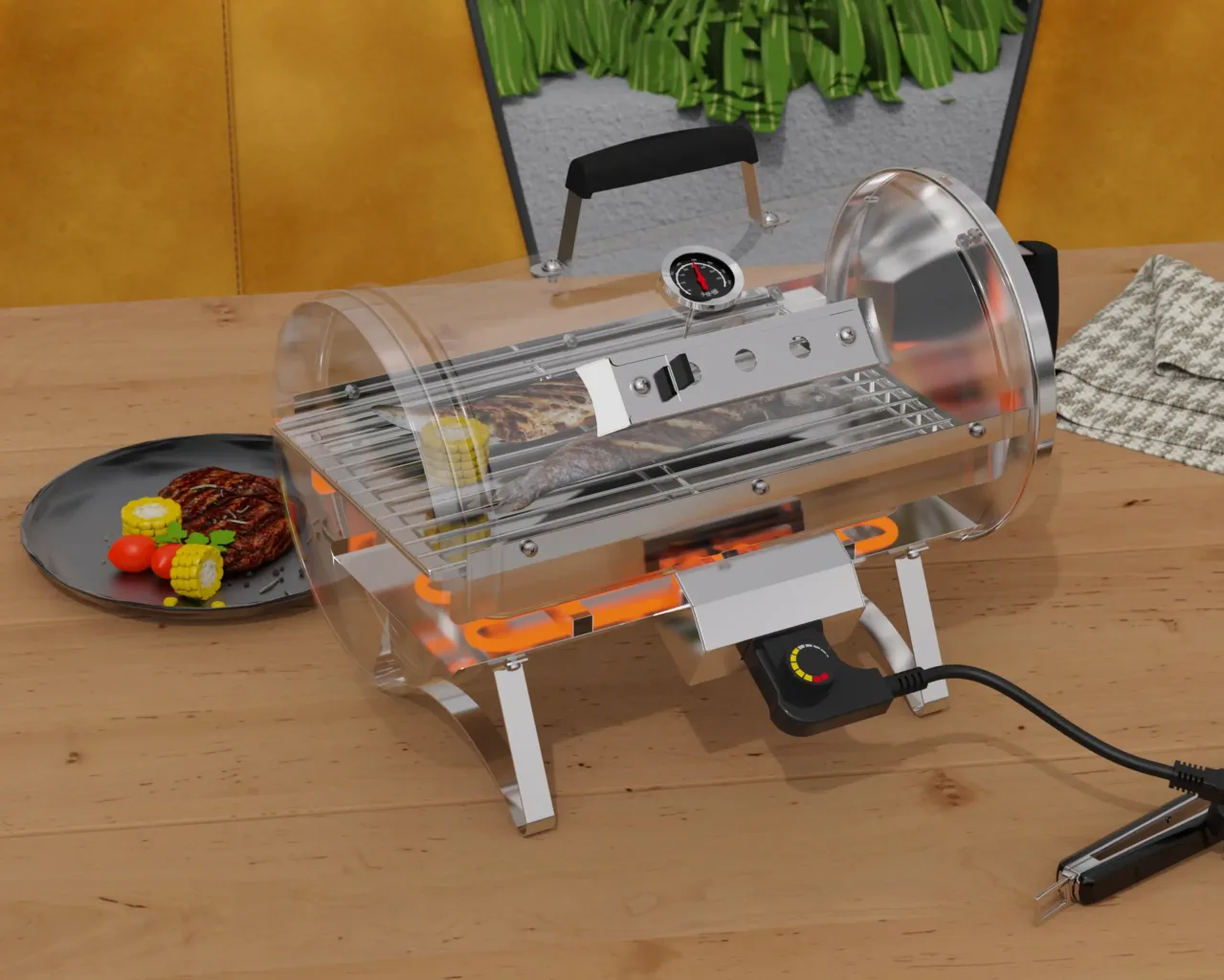 KEYO BBQ Stainless Steel Smokers2