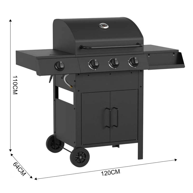Propane Grill Smoker Combo size guide