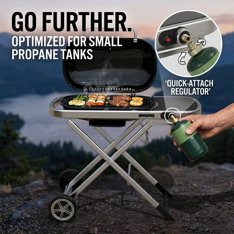High-End Flat Gas Grill