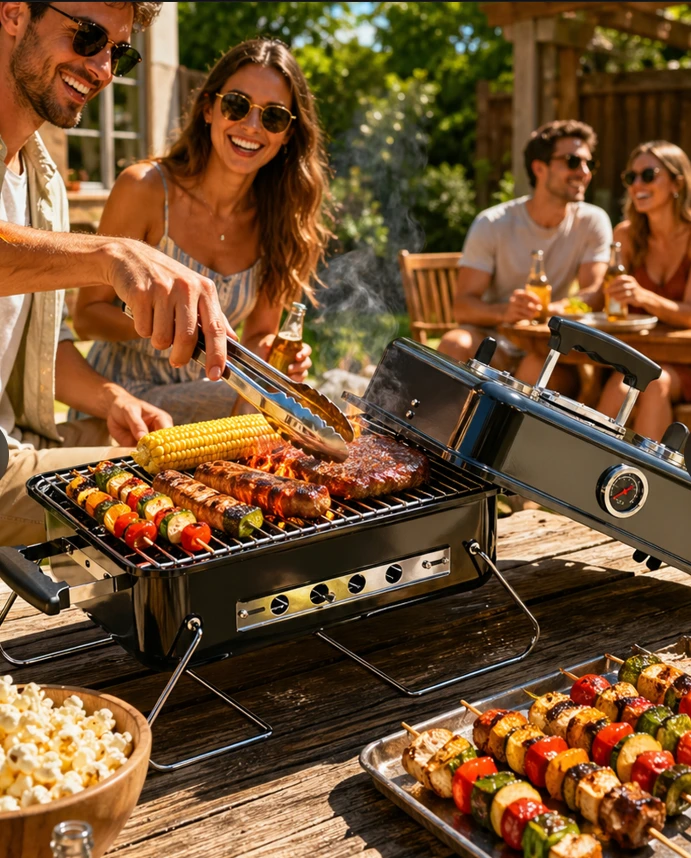 Camping Charcoal Grill2
