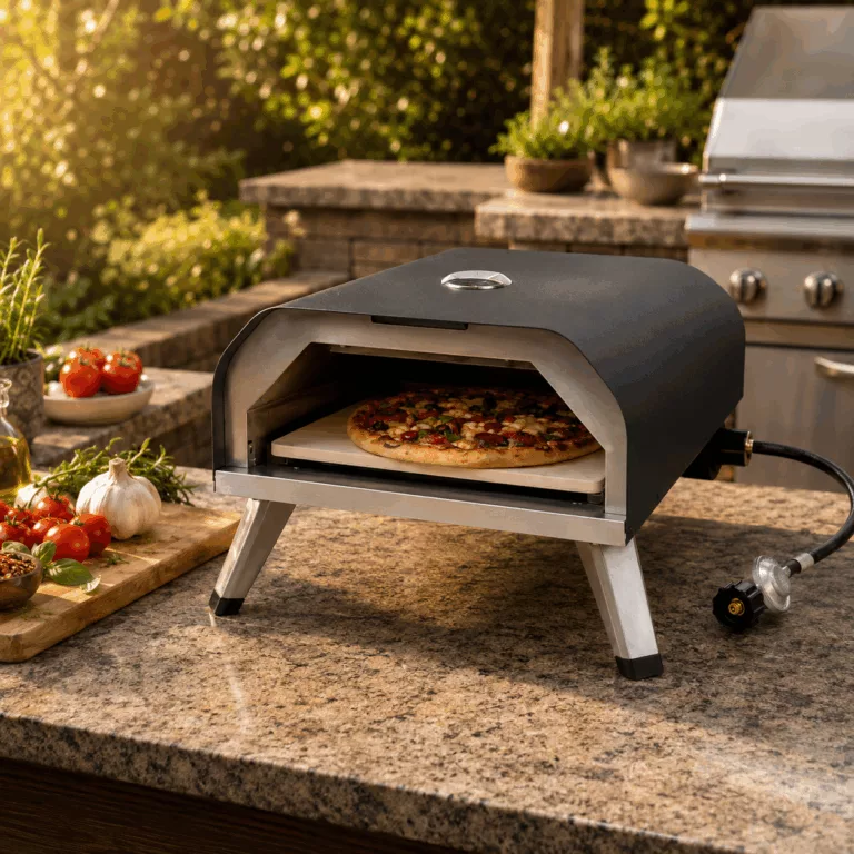 Pro-Grade 12/16" Pizza Oven - Propane Gas - ETL Listed Stainless Steel Pizza Maker for High-Heat Baking