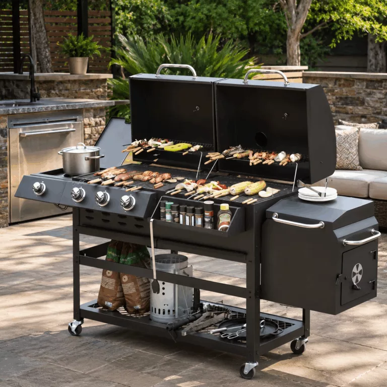Original Factory Customization Outdoor Garden Large Gas and Charcoal Grill OEM/ODM Combo Smokeless Barbecue BBq Commercial Grill