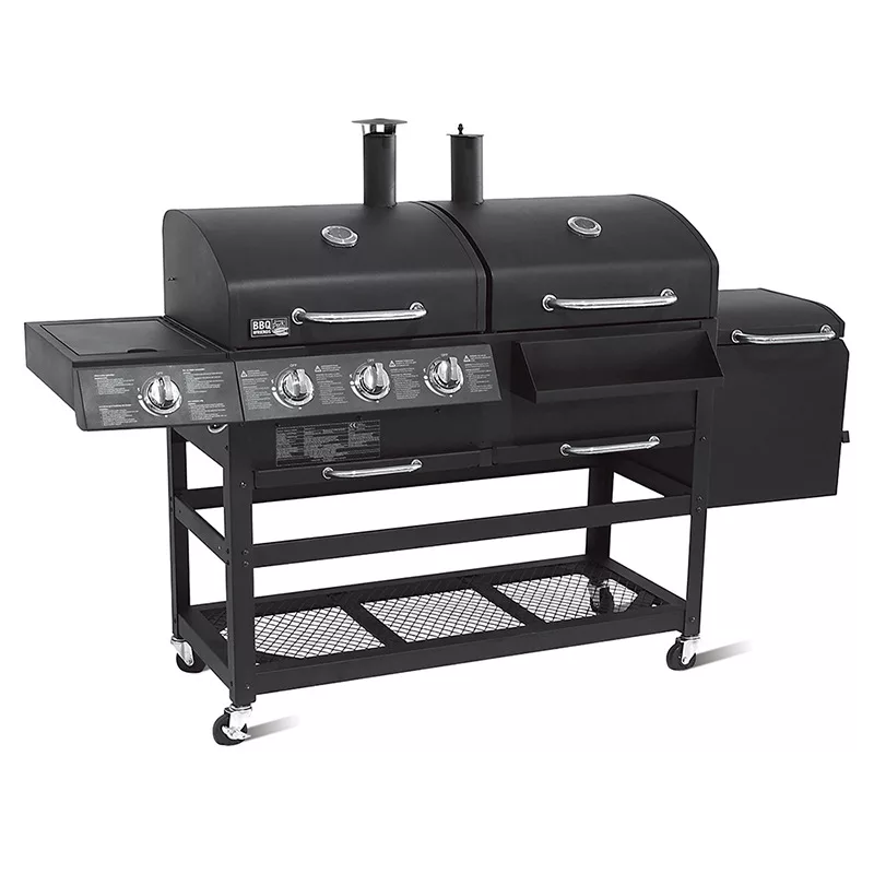 Original Factory Customization Outdoor Garden Large Gas and Charcoal Grill OEM/ODM Combo Smokeless Barbecue BBq Commercial Grill