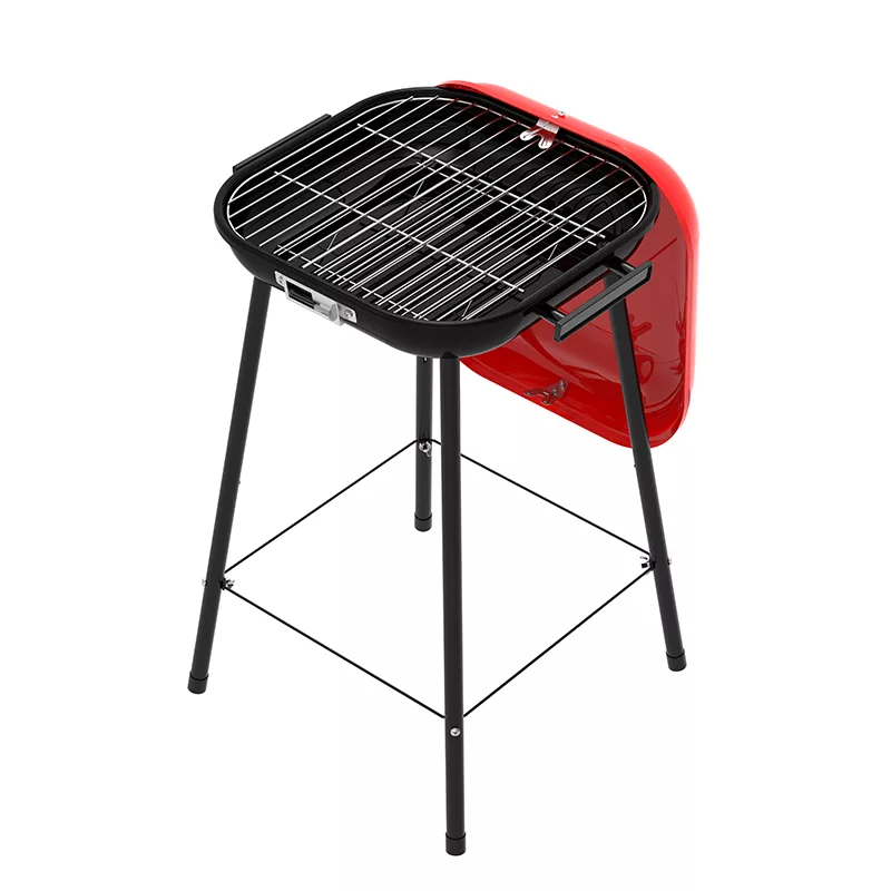 Portable Charcoal Grill with Enamel-Coated Steel
